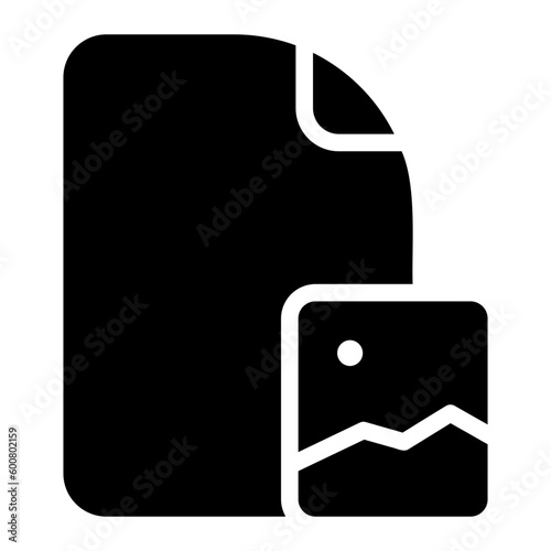 image file glyph icon