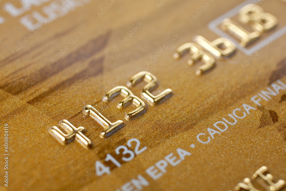 Macro shot of credit card. Selective focus and shallow depth of Field Macro shot of credit card. Selective focus and shallow depth of Field