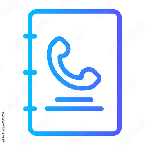 phonebook gradient icon