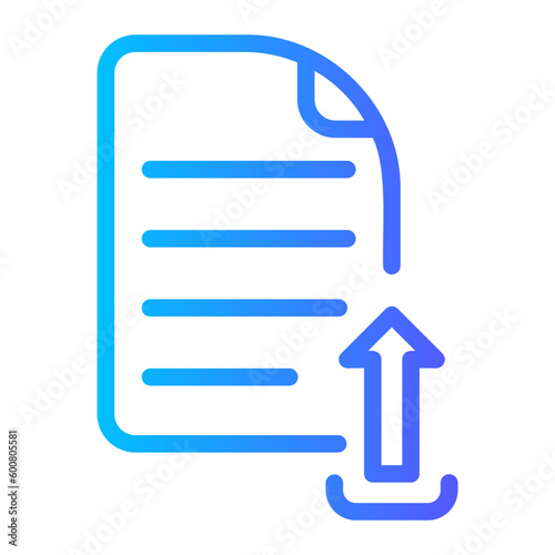 upload gradient icon