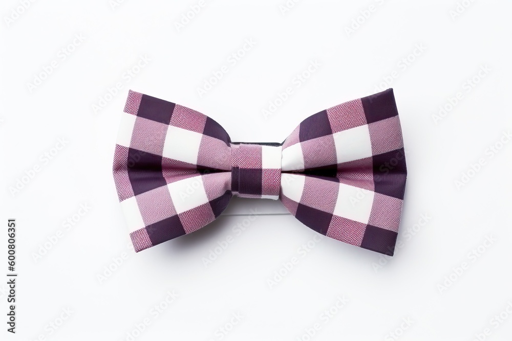 Bow tie, colorful ribbon, white background(Ai generated) Bow tie, colorful ribbon, white background(Ai generated)