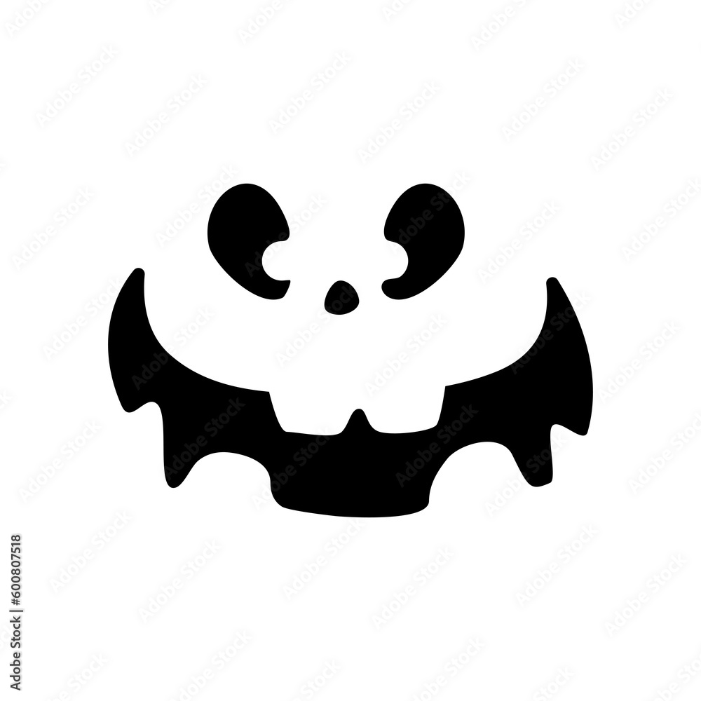 Scary ghost face. Ghost mask. Pumpkin carved devil face for Halloween. Scary ghost face. Ghost mask. Pumpkin carved devil face for Halloween.