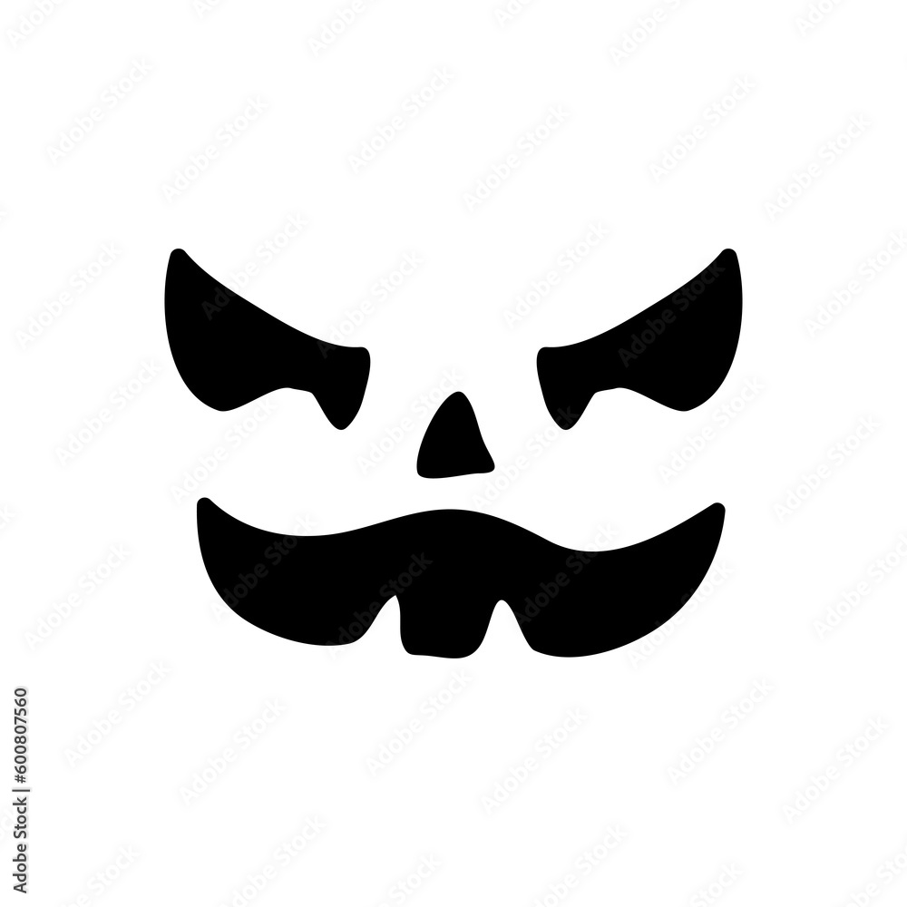 Scary ghost face. Ghost mask. Pumpkin carved devil face for Halloween. Scary ghost face. Ghost mask. Pumpkin carved devil face for Halloween.