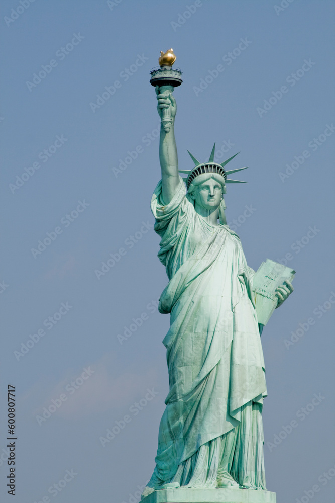 Shot of the liberty statue. New york city