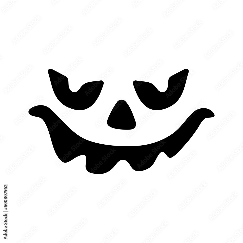 Scary ghost face. Ghost mask. Pumpkin carved devil face for Halloween. Scary ghost face. Ghost mask. Pumpkin carved devil face for Halloween.