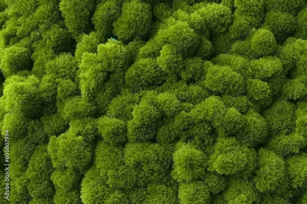 Beautiful beautiful mossy surfaces in good quality created by artificial intelligence in a realistic style on a living surface