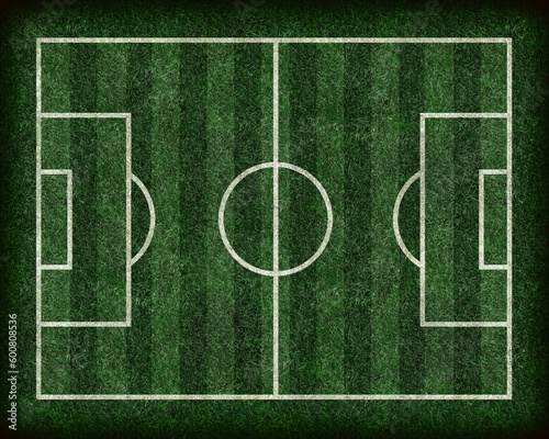 Abstract football (soccer) field on grass.