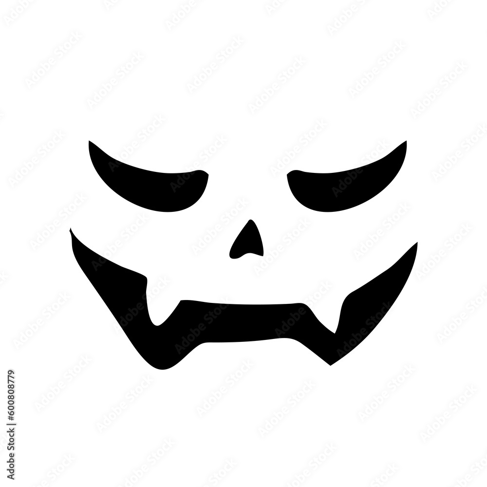Scary ghost face. Ghost mask. Pumpkin carved devil face for Halloween. Scary ghost face. Ghost mask. Pumpkin carved devil face for Halloween.