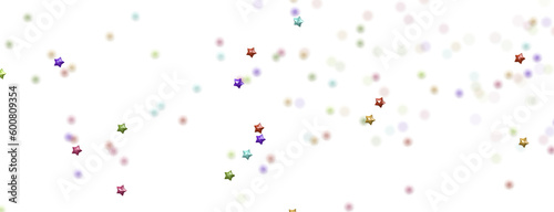 colourful XMAS stars background, sparkle lights confetti falling. magic shining Flying christmas stars on night png transparent