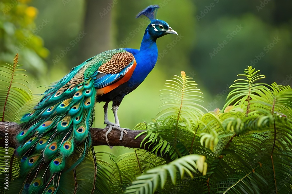 Obraz premium peacock in the garden