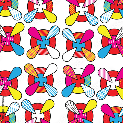 round textile abstract shape background
