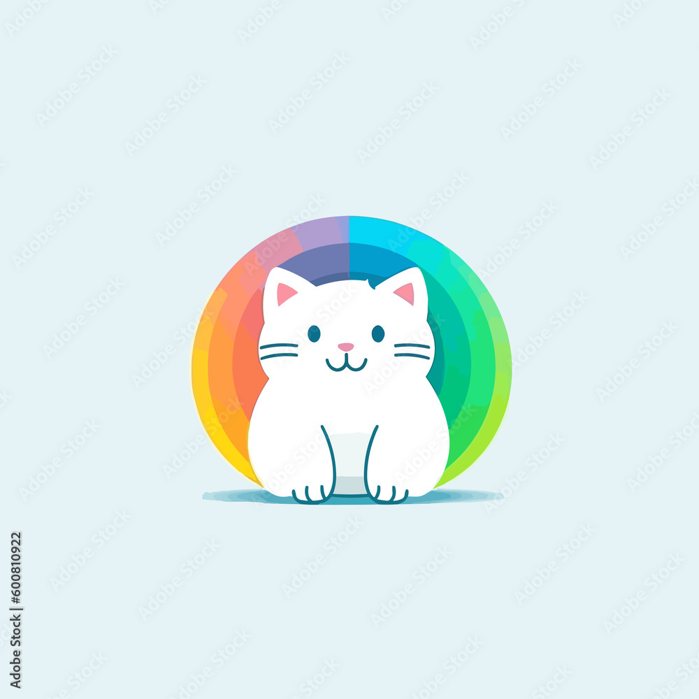 Obraz premium cat with heart