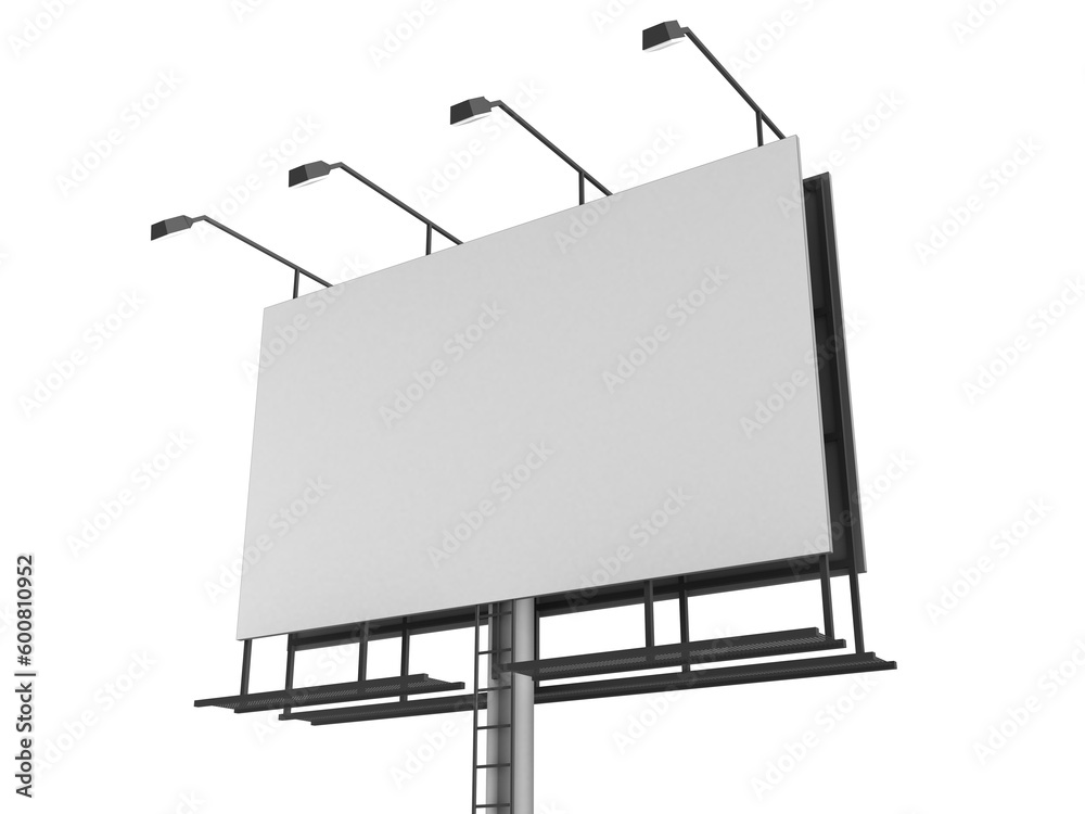 3d rendered illustration of a blank board to write your own text