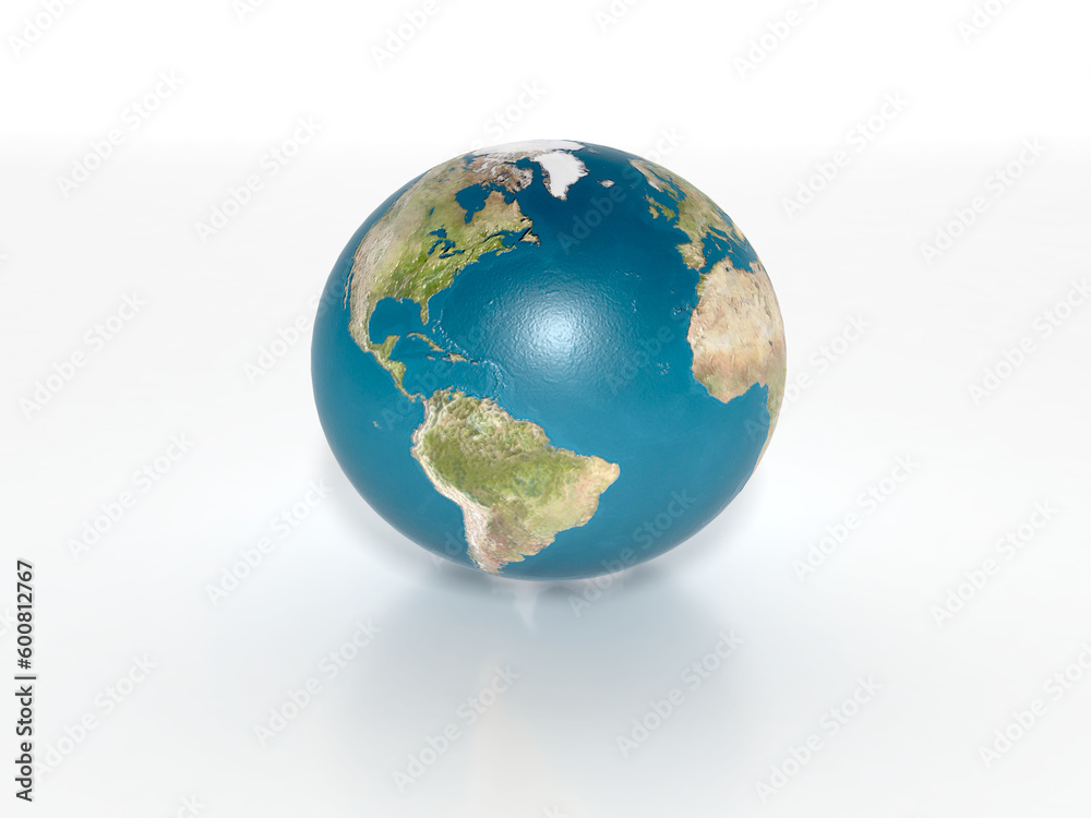 3d scene of the planet Earth