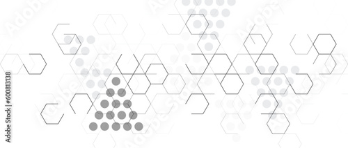 white background hexagon geometric pattern abstract elements design. Concept r medical, technology, data security.