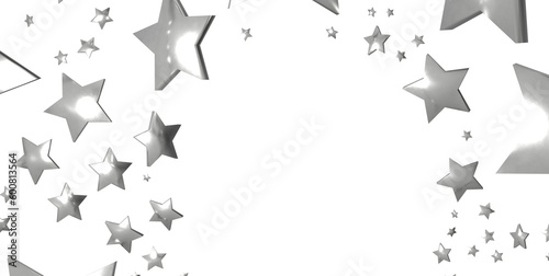 Stars - stars background  sparkle lights confetti falling. magic shining Flying christmas stars on night  3D PNG