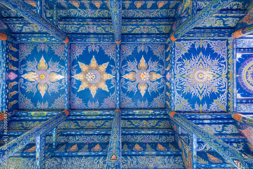 Ceiling of the Blue Temple in Chiang Rai