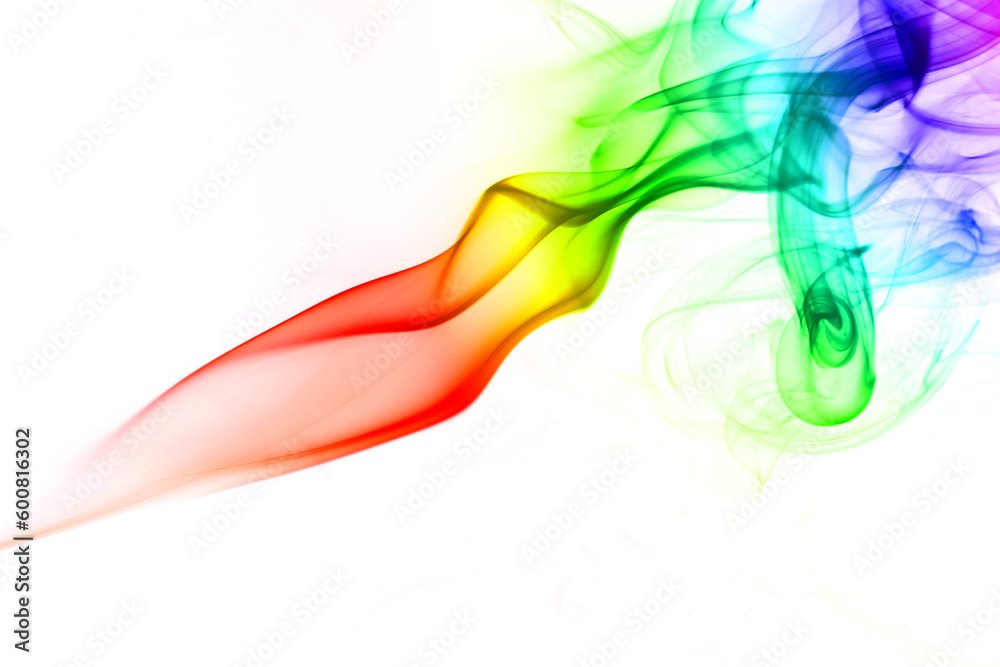 Obraz premium abstract mystical multi colored smoke