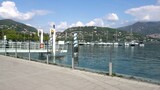 Europe, Italy, Como 2023 - the lake promenade reopens after the renovation works - lake Como invaded by tourists from all over the world - sightseeing and natural and artistic beauty in Lombardy