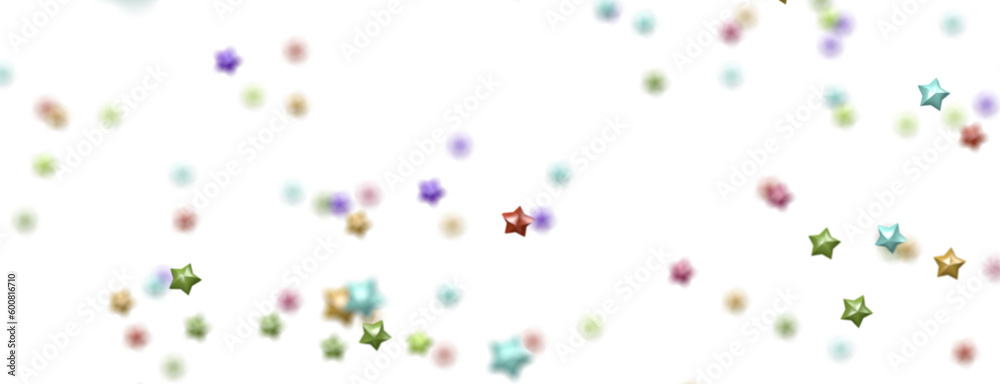 colorful stars. Confetti celebration, Falling golden abstract decoration for party, birthday celebrate,