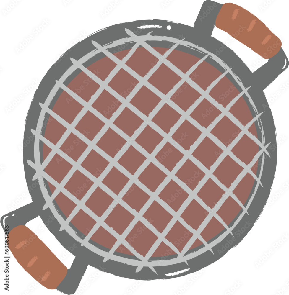Barbecue grill for camping vector Barbecue grill for camping vector