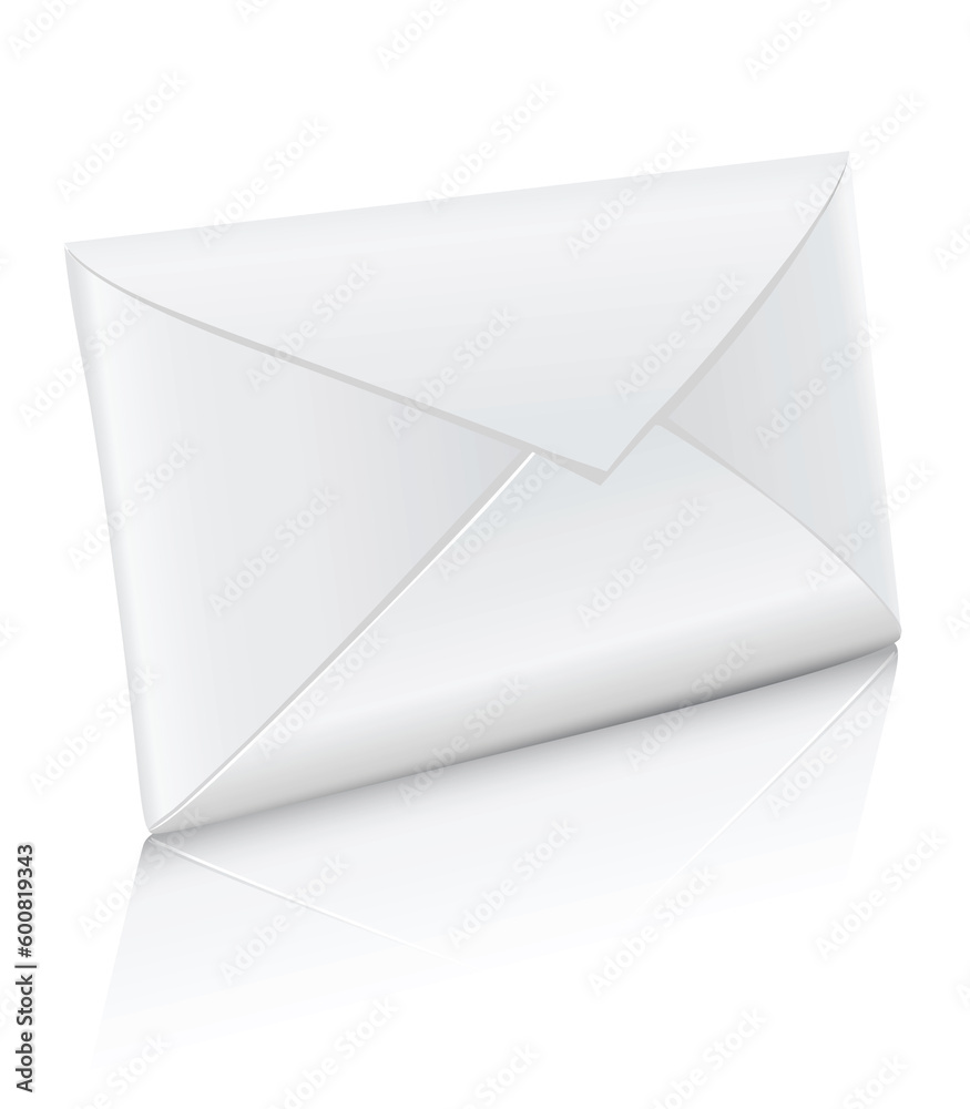 vector icon closed white mail envelope isolated vector icon closed white mail envelope isolated