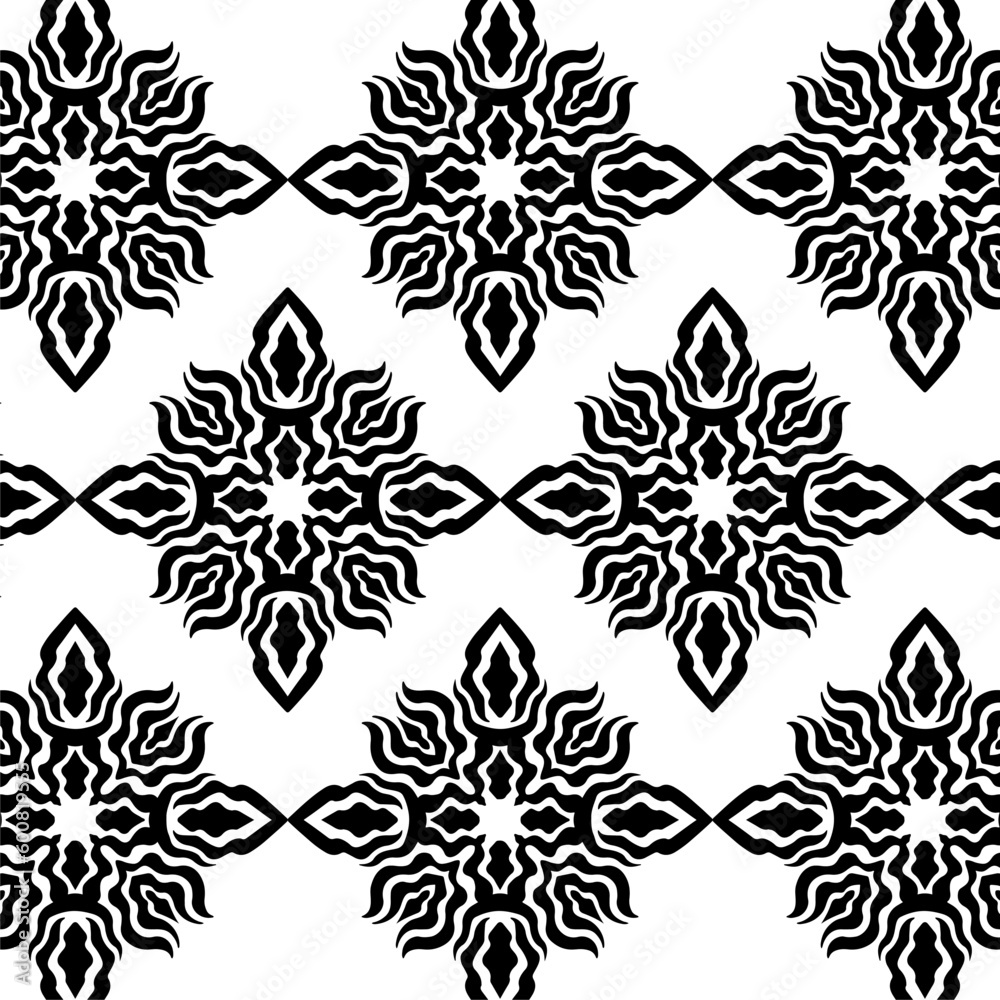 Fototapeta premium geometric cool abstract floral pattern