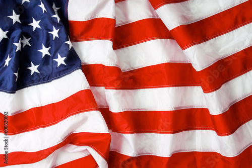 American flag background - shot and lit in studio