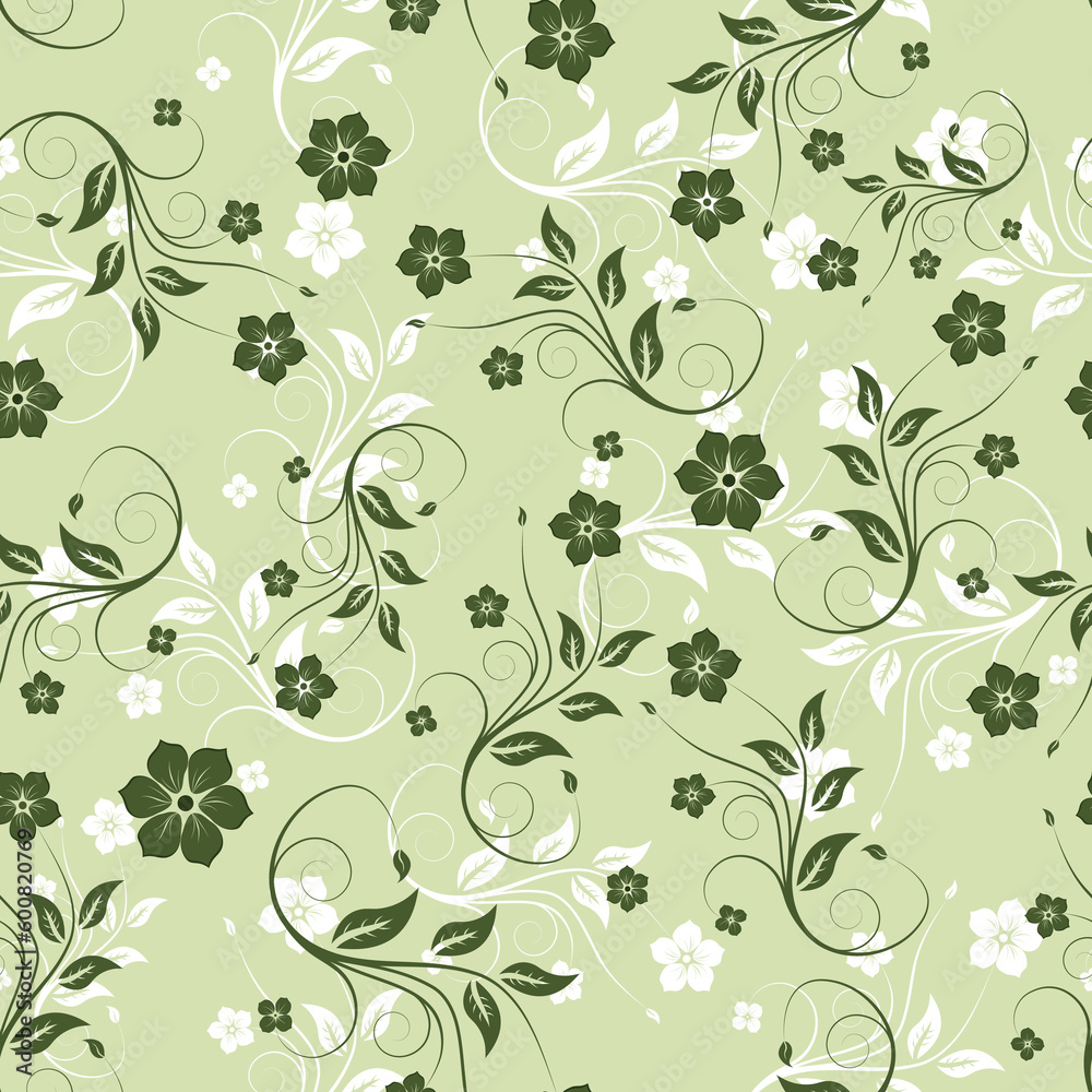 Floral seamless background for yours design usage