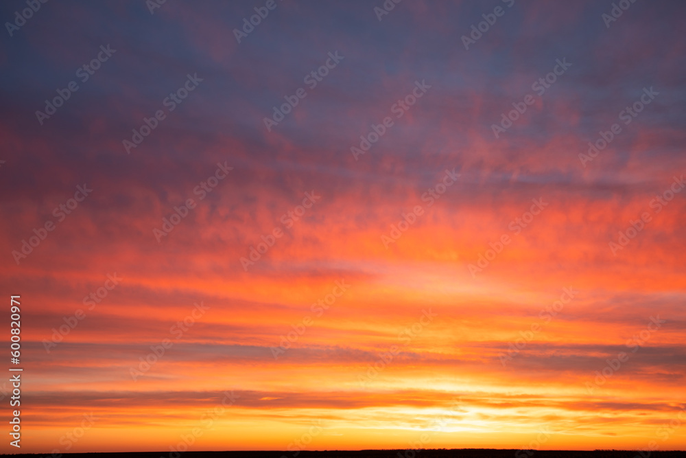 Glowing Horizon: Sun-kissed Clouds at Dusk or dawn Glowing Horizon: Sun-kissed Clouds at Dusk or dawn