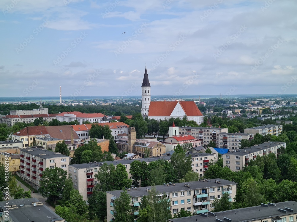 city panorama from the roof