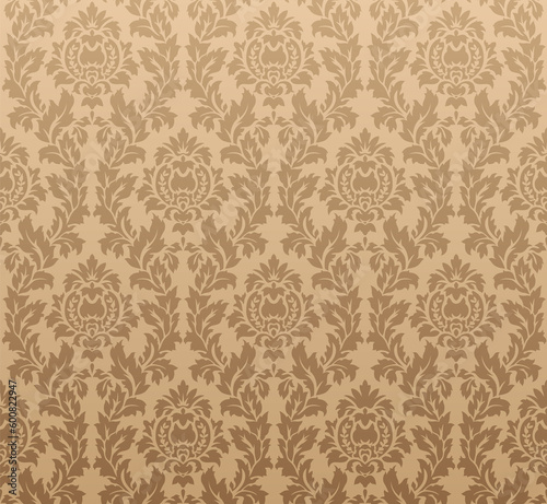 Damask pattern for background and color texture