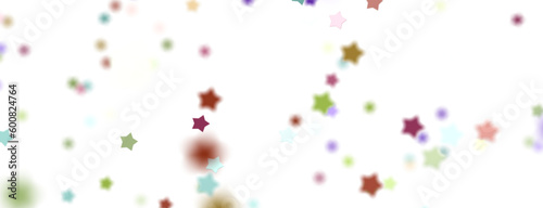 colorful whirlwind of golden snowflakes and stars. New png transparent