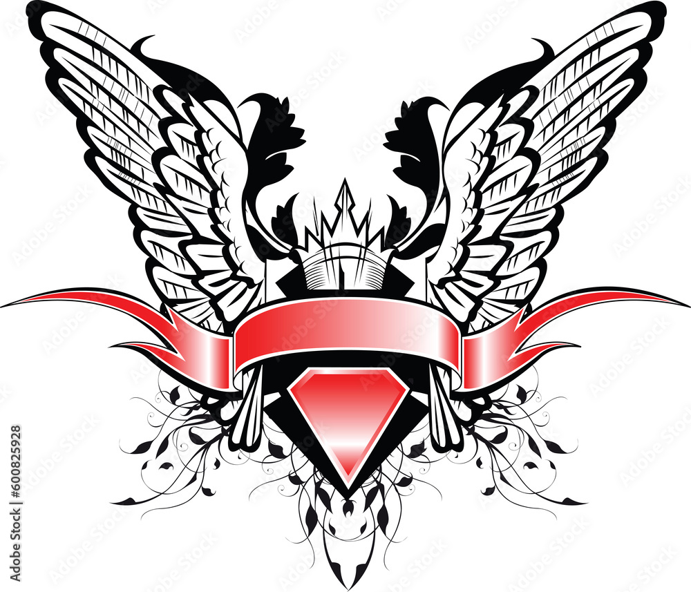 Banner and wings Banner and wings