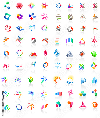 72 different colorful vector icons: (set 1)