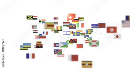 Globe International World Flags - PNG transparent photo