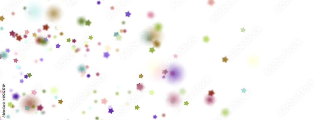 colorful stars background, sparkle lights confetti falling. magic shining Flying christmas stars on night  png transparent