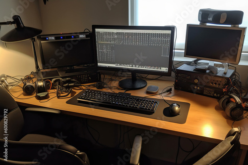 Streamer gamer desktop setu...
