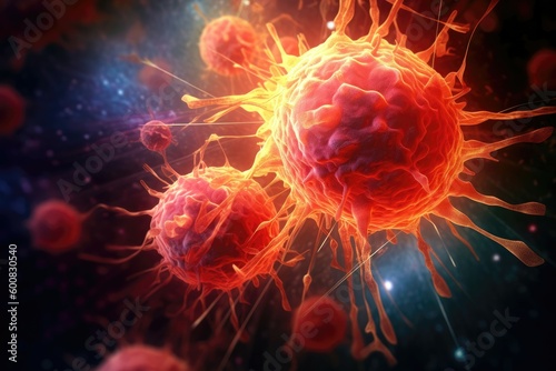 Cancer cells multiplied uncontrollably  invading healthy tissue and compromising the body s immune system. Generative AI