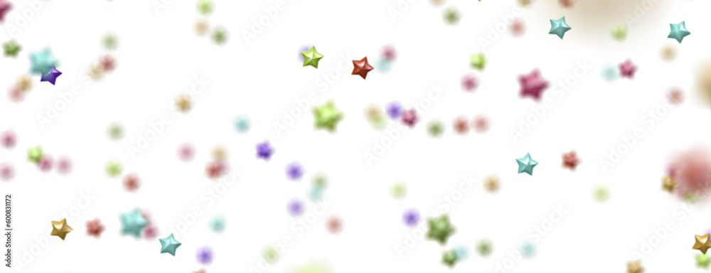 colorful Stars - stars background, sparkle lights confetti falling. magic shining Flying christmas stars on night  png transparent