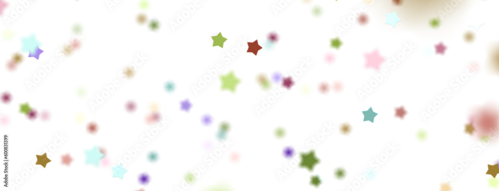 colorful Stars - Holiday decoration, glitter frame isolated - png transparent