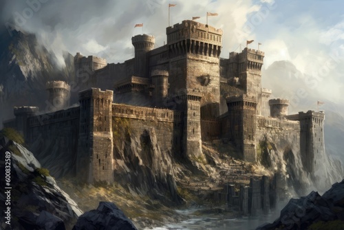 Tela Imposing fortress perched on a rocky outcrop, providing a strategic advantage in times of war