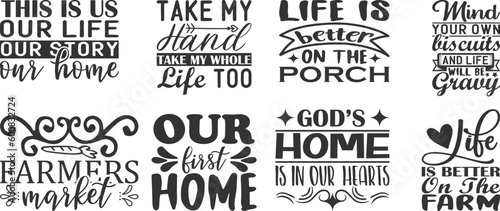 Farmhouse  Quotes SVG Bundle for T-shirt Design Bundle 