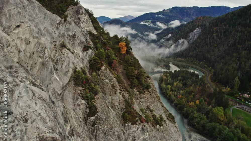 Aerial view of the Swiss Alps in autumn Aerial view of the Swiss Alps in autumn