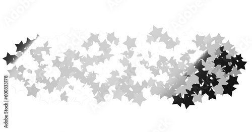 Fototapeta Naklejka Na Ścianę i Meble -  XMAS stars background, sparkle lights confetti falling. magic shining Flying christmas stars on night - png transparent
