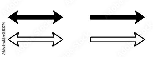 Double arrow vector flat icons