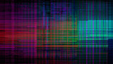Heavy motion glitch texture, Futuristic glitch color noise blue pixel artifacts, Generative AI