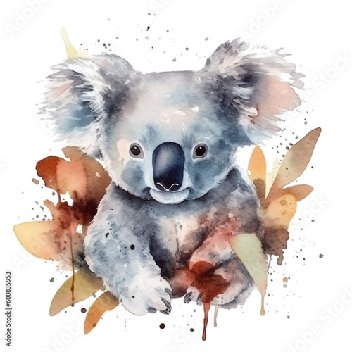 Koala in watercolor - PNG