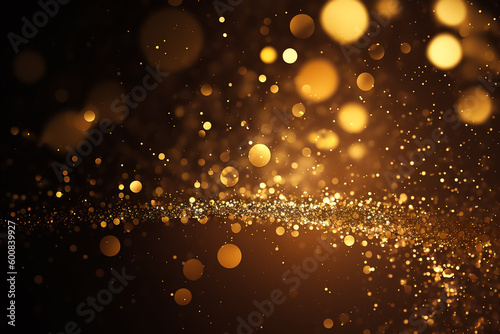 Glitters and bokeh abstract background