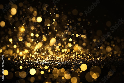 Glitters and bokeh abstract background